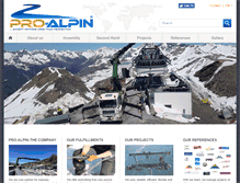 Tablet Screenshot of pro-alpin.com